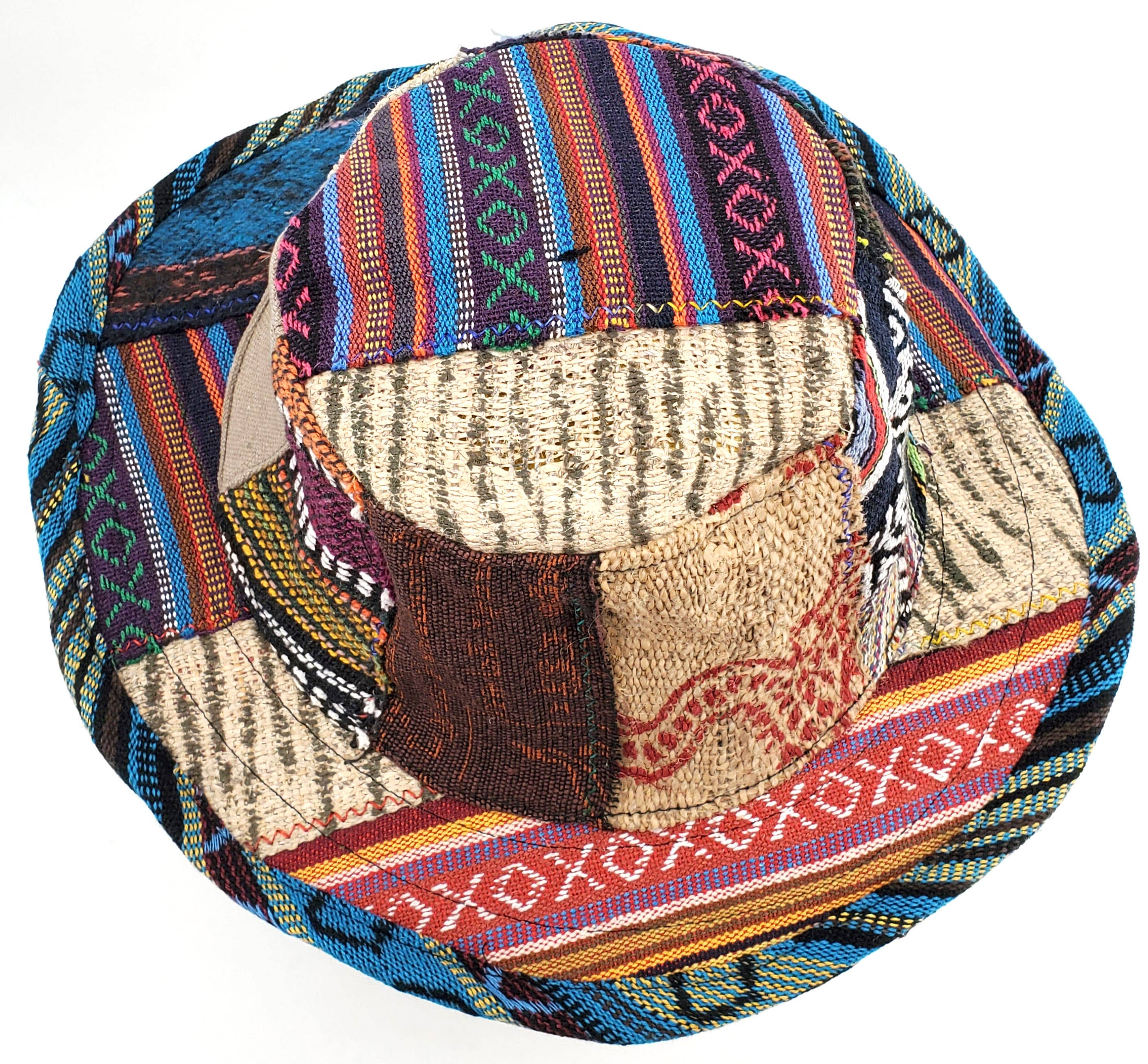 Hemp Cotton Patchwork Hats