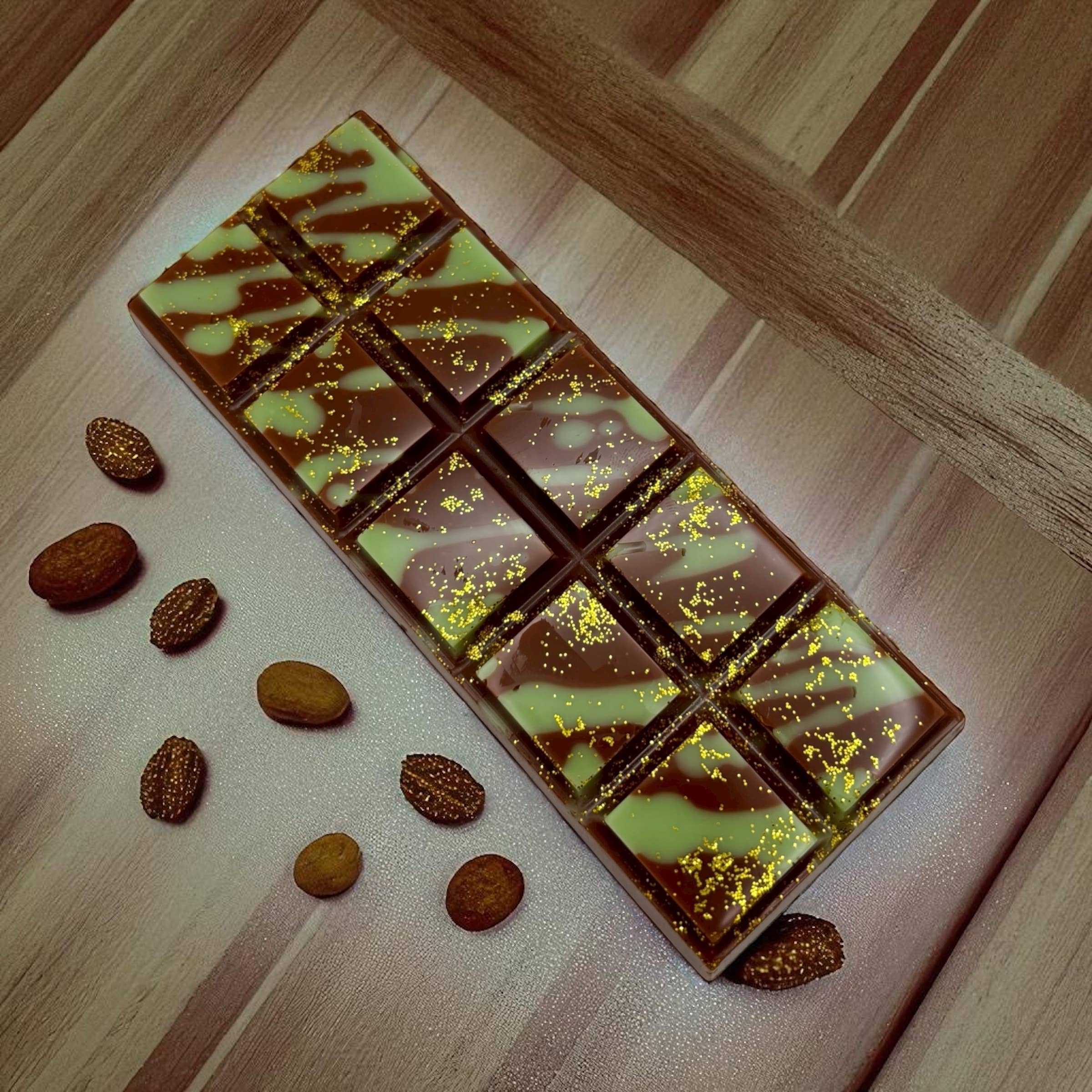 Dubai Chocolate Snap Bar Wax Melts. 2 oz. Soy Wax Melt