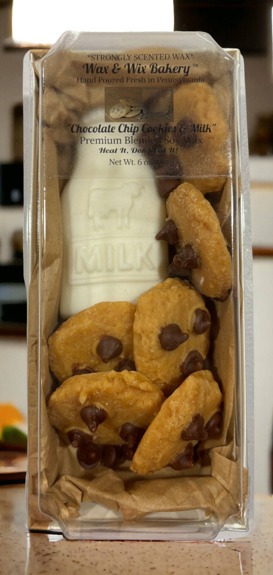 Chocolate Chip Cookies & Milk Wax Melts. 6 oz. Soy Wax Melts