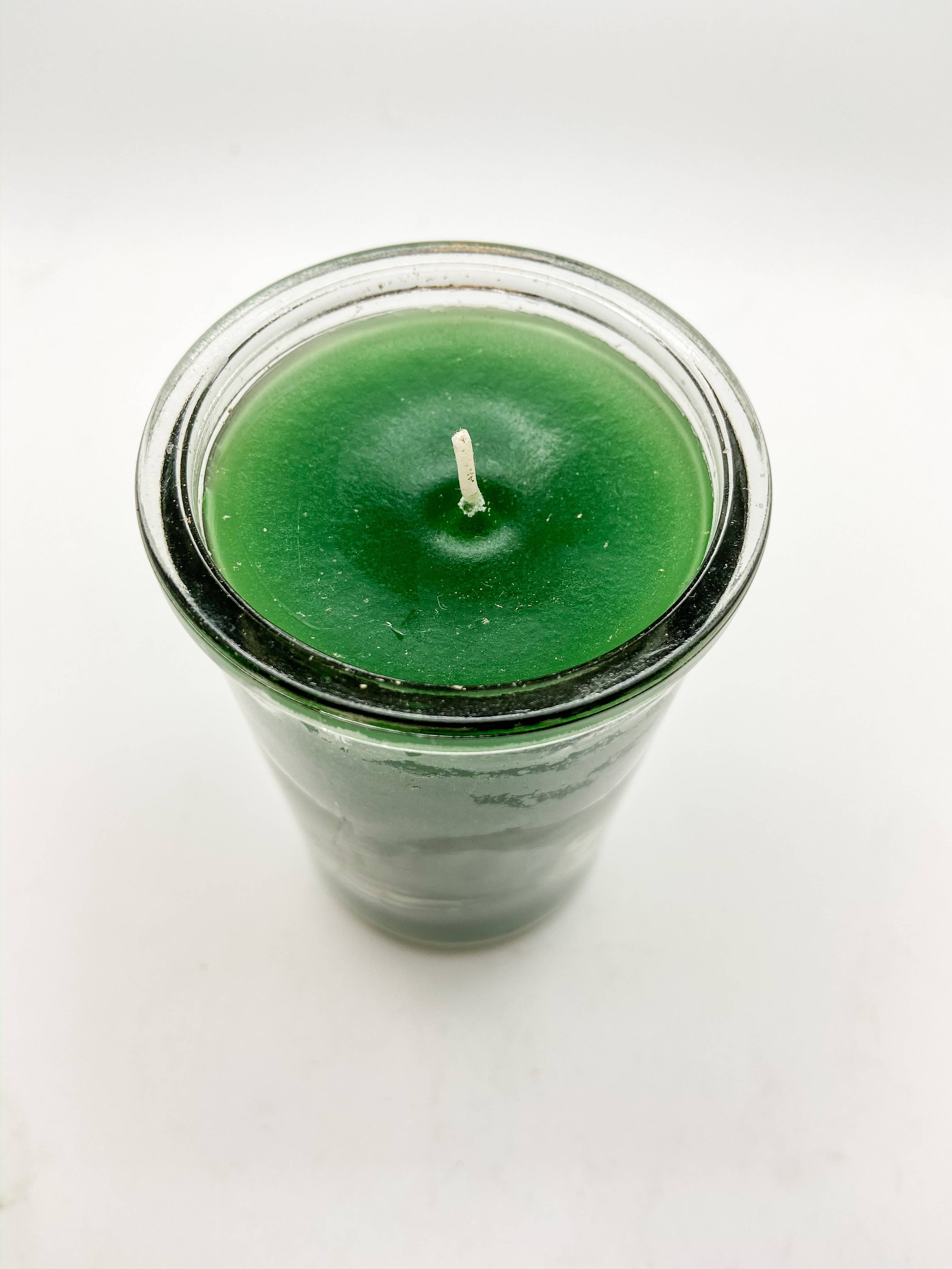 Green 2 Day Candle - grounding, fertility, luck & abundance