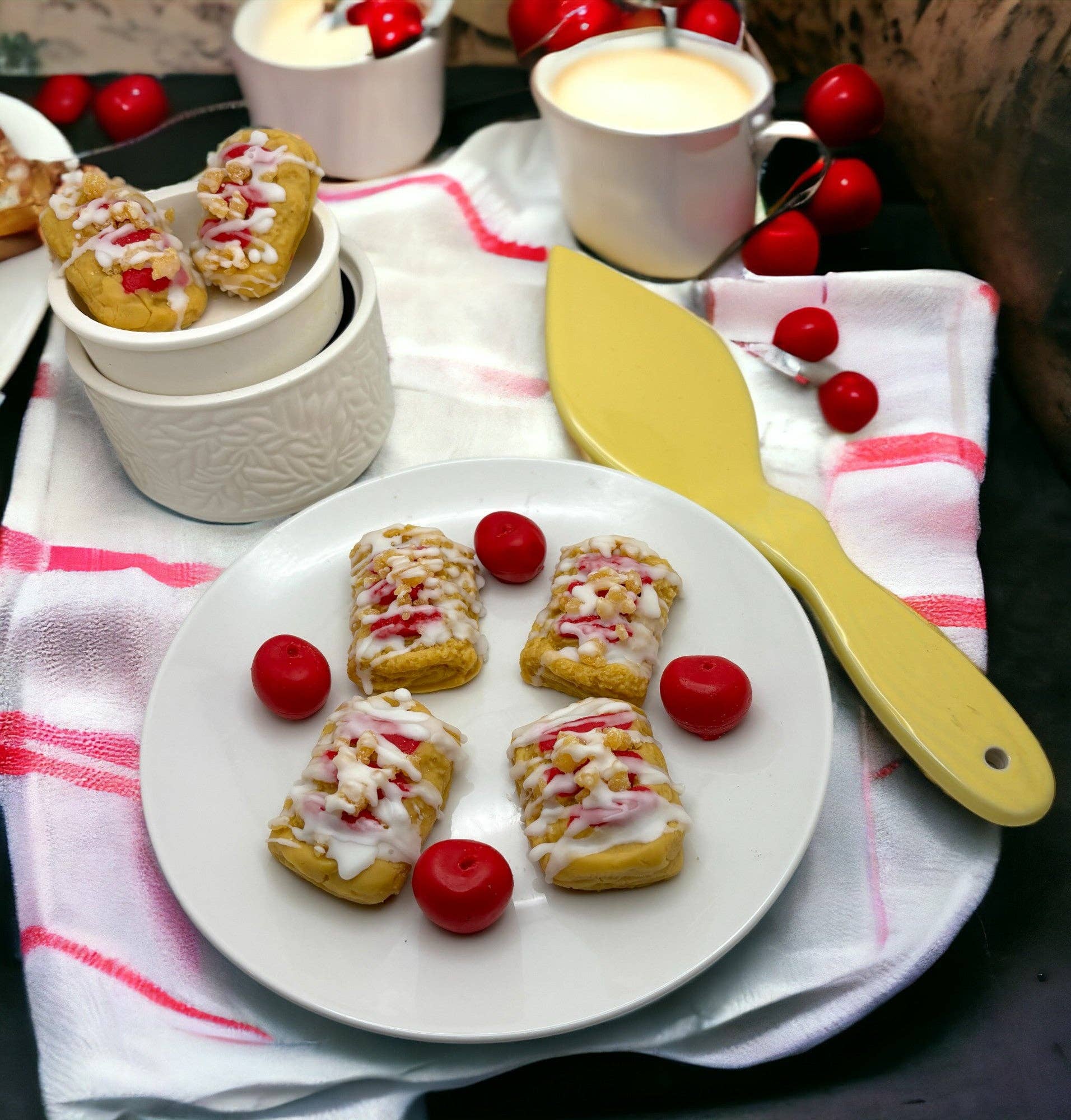 Cherry Cheesecake Streusel Pastry Wax Melts. Bakery Wax Melt