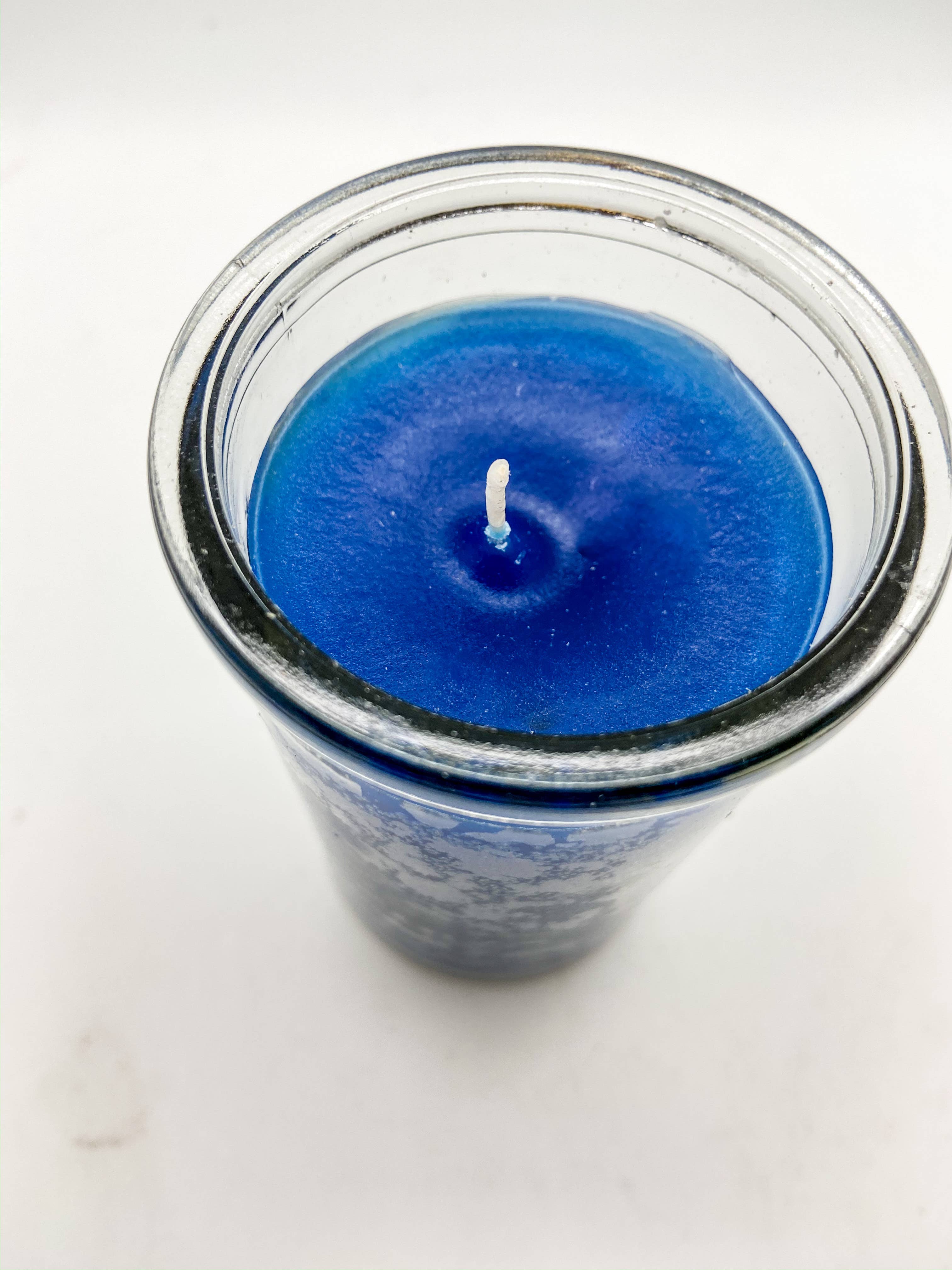 Blue 2 Day Candle - spirituality, creativity, harmony