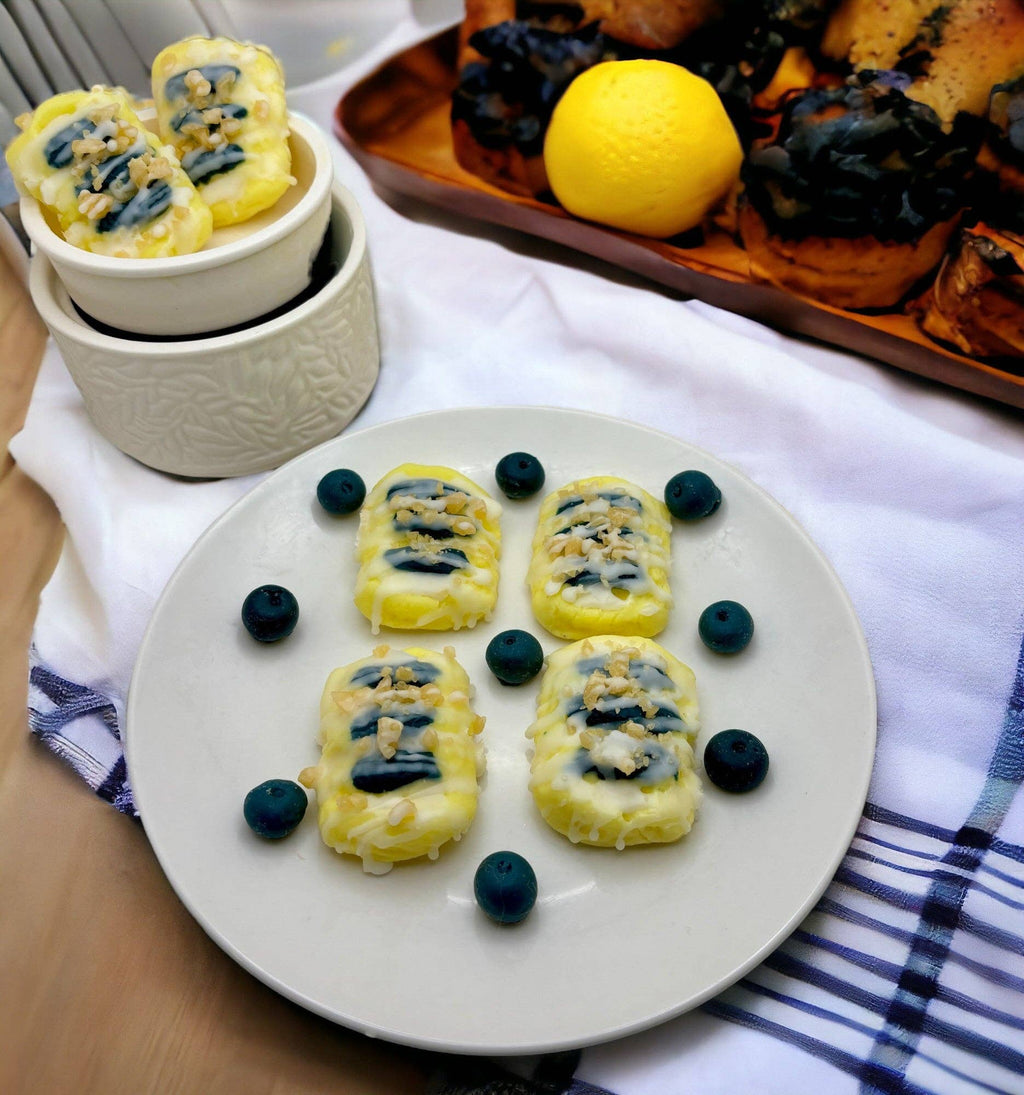Blueberry Lemon Streusel Pastry Wax Melts. Bakery Wax Melt.