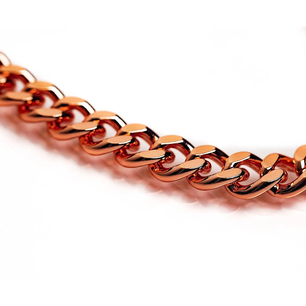 Charged Copper Cuban Link Bracelet