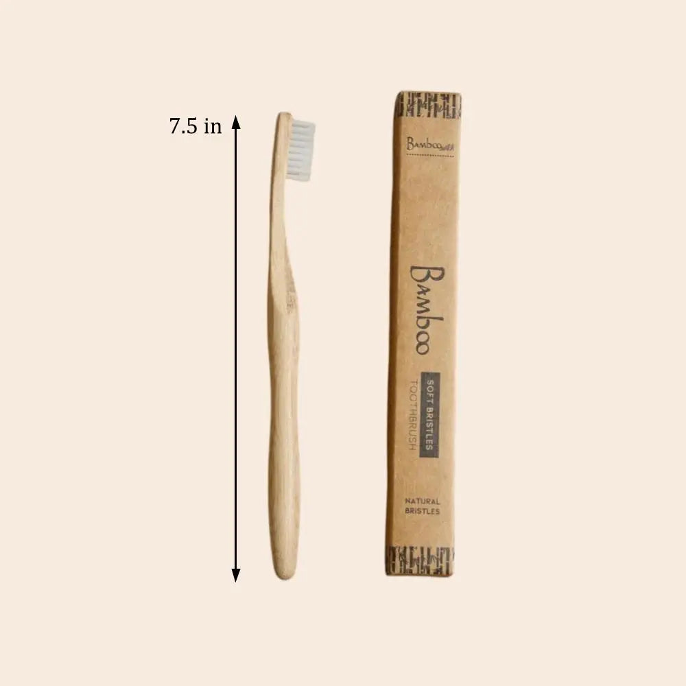 100% Compostable Adult Bamboo Toothbrush