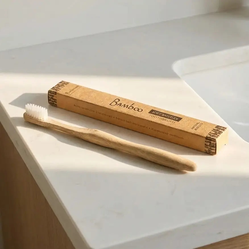 100% Compostable Adult Bamboo Toothbrush