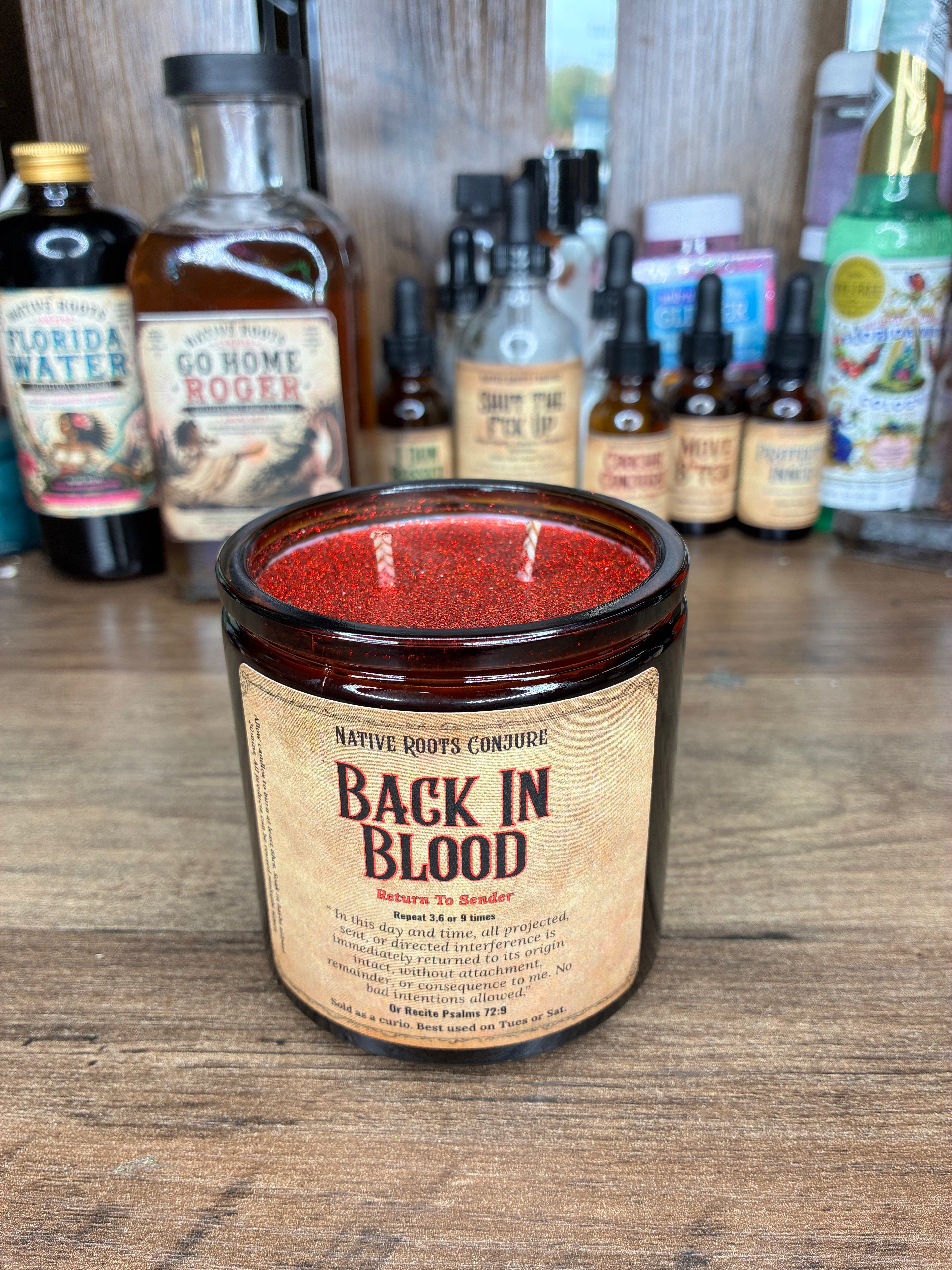 Back In Blood | Return 2 Sender Candle