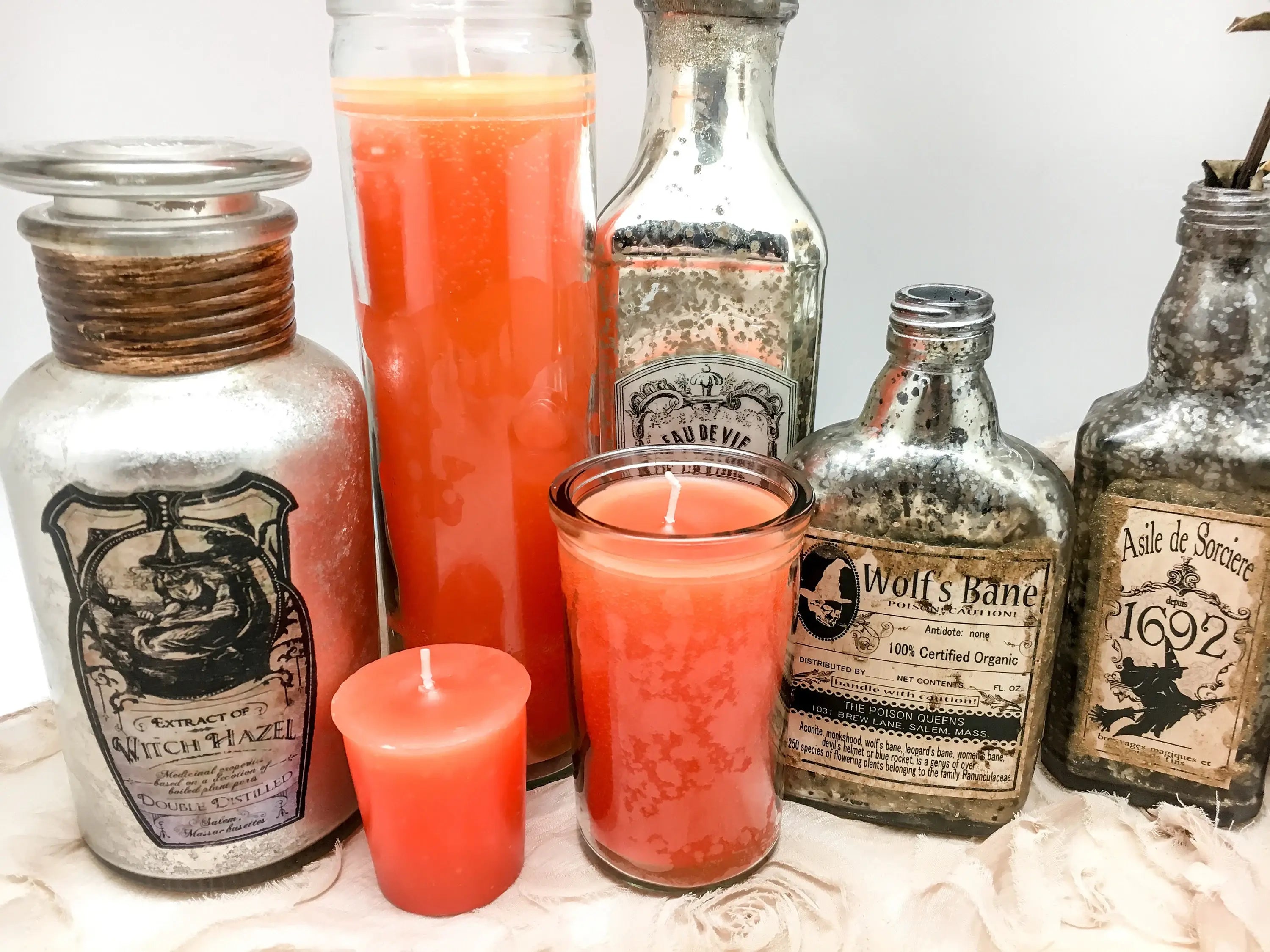 Orange 2 Day Candle - success, prosperity, emotional health