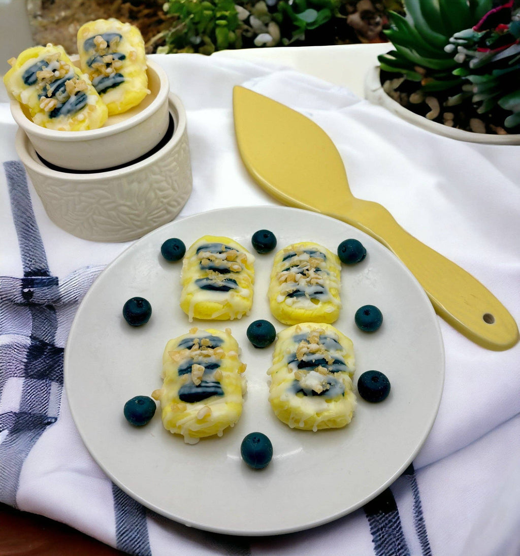 Blueberry Lemon Streusel Pastry Wax Melts. Bakery Wax Melt.