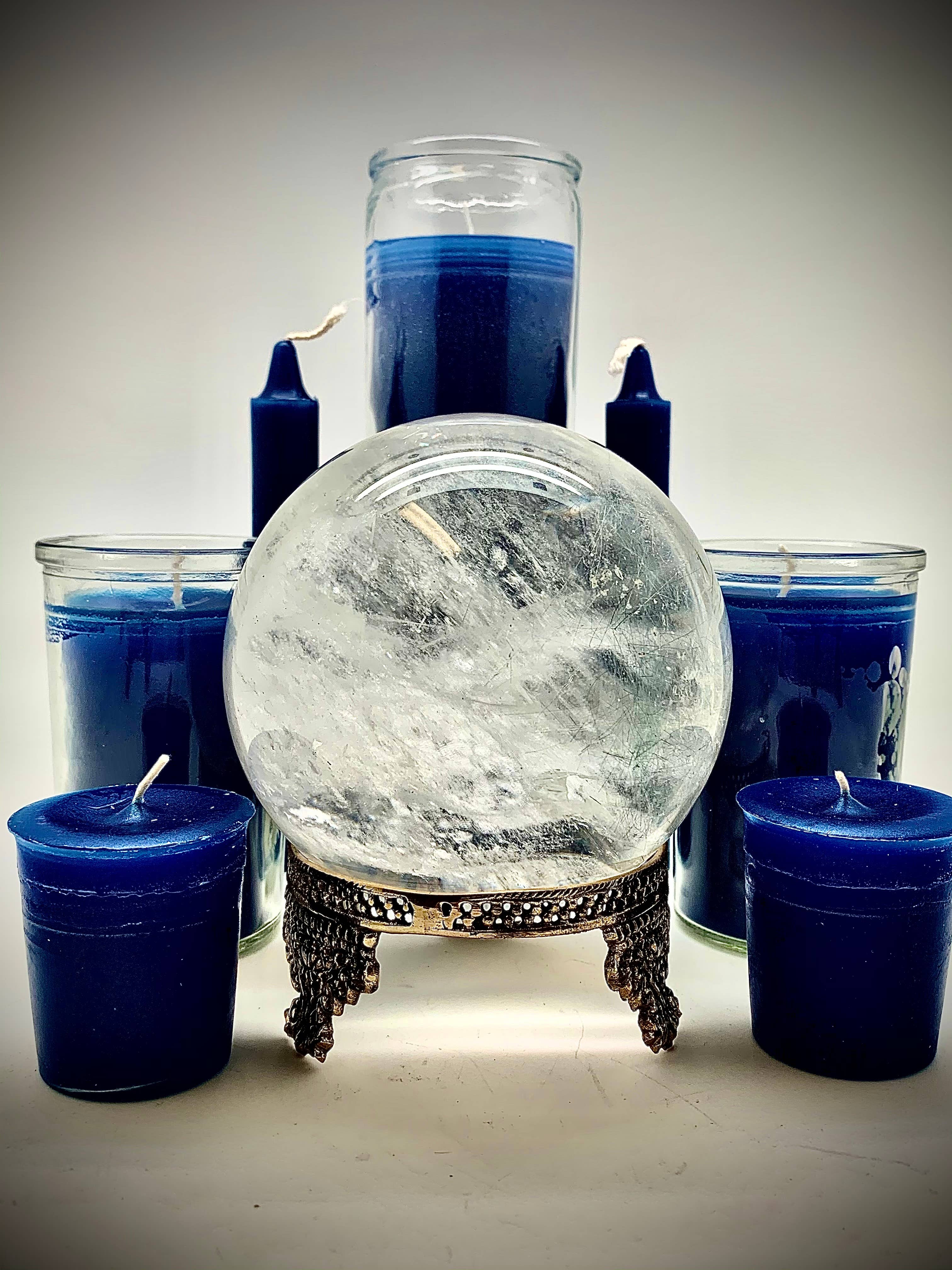 Blue 2 Day Candle - spirituality, creativity, harmony